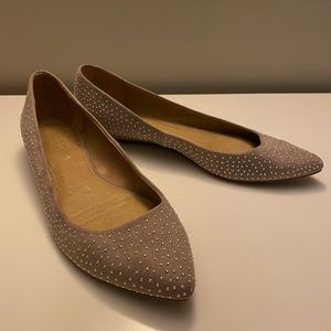Aldo Nude Studded Flats